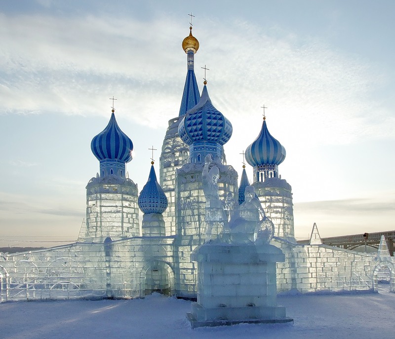 Часовня Новосибирск зимой