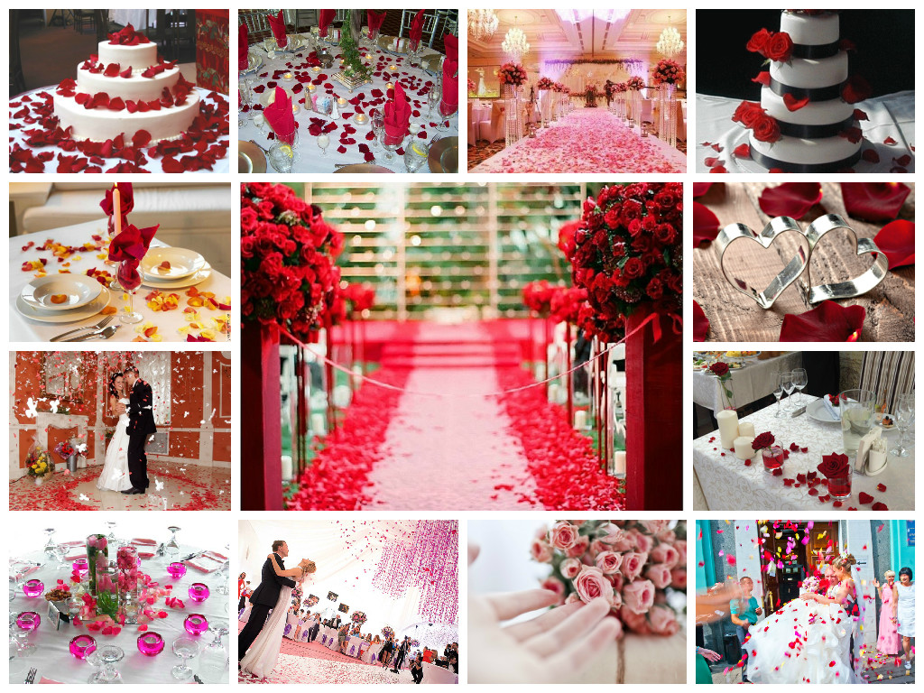 Rose wedding decoration